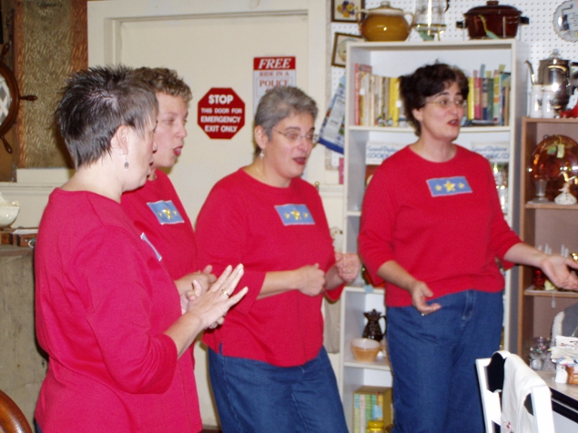 After Hours Likes to sing at Annex Antiques' Appraisal Day